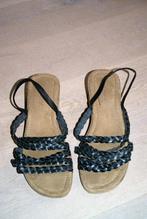 Te koop Open sandaaltjes Via Pavia, 41 gevlochten band zomer, Bruin, Via Pavia, Zo goed als nieuw, Sandalen of Muiltjes