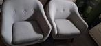 2x zgan fauteuils licht grijs ., Eenpersoons, 75 tot 100 cm, Ophalen of Verzenden, Zo goed als nieuw