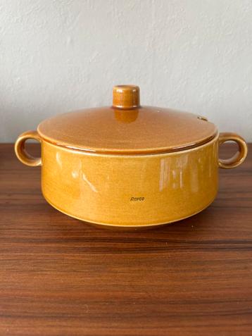 Vintage soepterrine Royco Royal Sphinx Maastricht okergeel beschikbaar voor biedingen