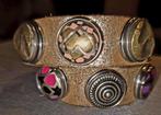 Noosa Amsterdam Dubbele Armband met 6 Chunks, Sieraden, Tassen en Uiterlijk, Ophalen of Verzenden, Zo goed als nieuw, Beige, Overige materialen