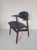 Vintage teak koe hoorn cow horn tijsseling eetkamer stoel., Gebruikt, Bruin, Onbekend, Ophalen of Verzenden