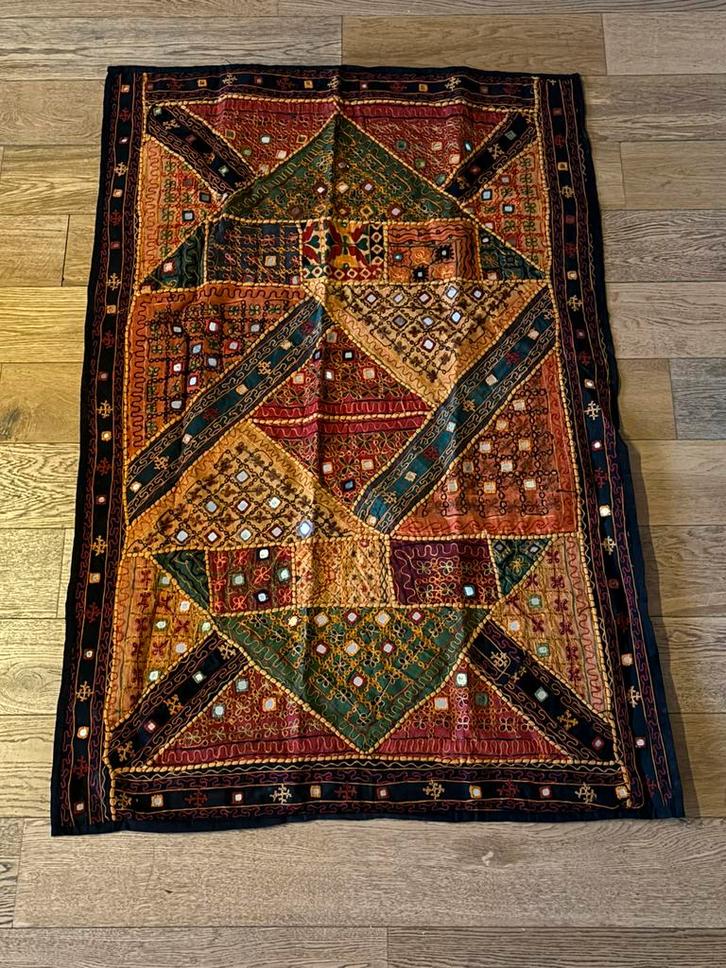 Indiaas wandkleed, Antiek en Kunst, Antiek | Kleden en Textiel, Ophalen of Verzenden