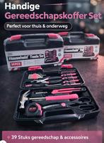 Roze Gereedschapskoffer 39 delig!, Doe-het-zelf en Verbouw, Ophalen of Verzenden, Nieuw