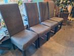 Set van 4 nette eetkamerstoelen, Huis en Inrichting, Stoelen, Ophalen, Zo goed als nieuw, Vier, Comfortabel