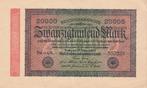 Duitse Rijk bankbiljet 20.000 Mark 20.2.1923, Pick 85, Postzegels en Munten, Verzenden, Duitsland, Los biljet