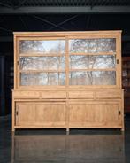 Teak Greeploze Buffetkast | Schoolkast | Winkelkast#2568, Niet ingevuld, Gebruikt, Met deur(en), 200 cm of meer
