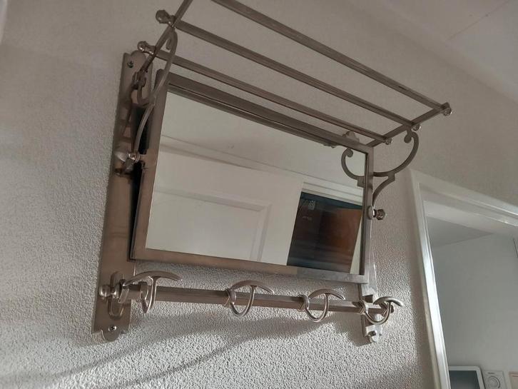 Riviera Maison Kapstok met Spiegel, Huis en Inrichting, Woonaccessoires | Spiegels, Zo goed als nieuw, Minder dan 50 cm, Minder dan 100 cm
