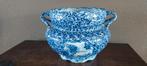 blauwe bloempot MET CHINESE motieven, Binnen, Ophalen of Verzenden, Zo goed als nieuw, Overige vormen