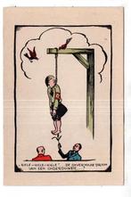 2e Wereldoorlog ansichtkaart Hitler aan de Galg Humor, Verzenden, 1920 tot 1940, Ongelopen, Overige thema's