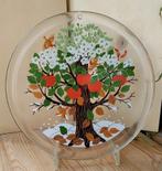 Vintage Appelboom Glazen Bordhanger '70, Ophalen of Verzenden