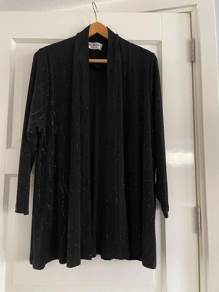 Prachtig vintage zwart glitter jasje/vest Koker Amsterdam, Kleding | Dames, Carnavalskleding en Feestkleding, Zo goed als nieuw