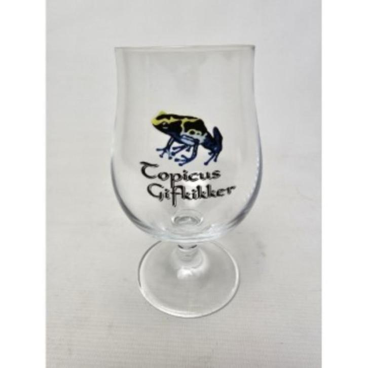 # Zeldzaam Topicus Gifkikker bierglas. Bier glas, Verzamelen, Glas en Borrelglaasjes, Zo goed als nieuw, Bierglas, Ophalen of Verzenden