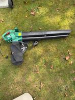 Elektrische Bladblazer met Opvangzak, Gebruikt, Handgedragen, Ophalen of Verzenden, Met opvangzak