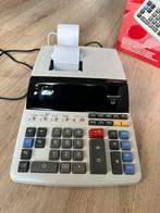Sharp elektronische print calculator EL-2607V gloednieuw, Computers en Rekenmachines, Ophalen of Verzenden