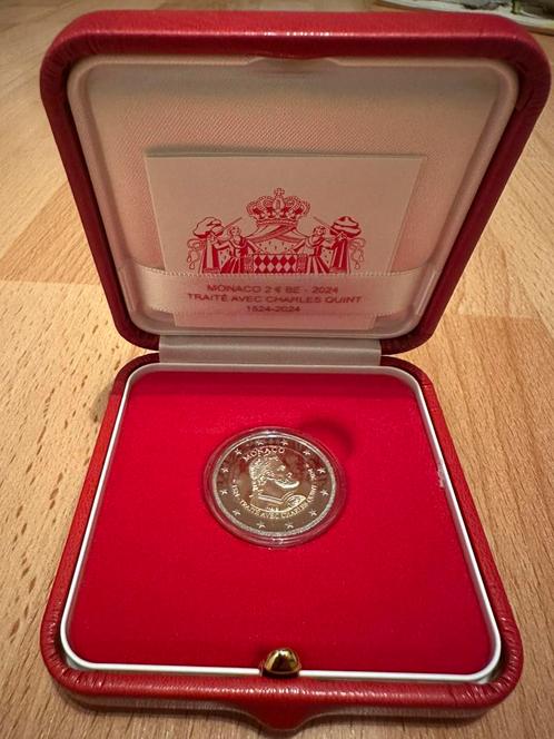 2 euro Monaco 2024 Verdrag met Karel V, Postzegels en Munten, Munten | Europa | Euromunten, 2 euro, Monaco, Ophalen of Verzenden