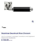 Skantrae Riva glanzend chroom deurkruk(2)+slot+scharnier(9, Doe-het-zelf en Verbouw, Hang- en Sluitwerk, Ophalen of Verzenden