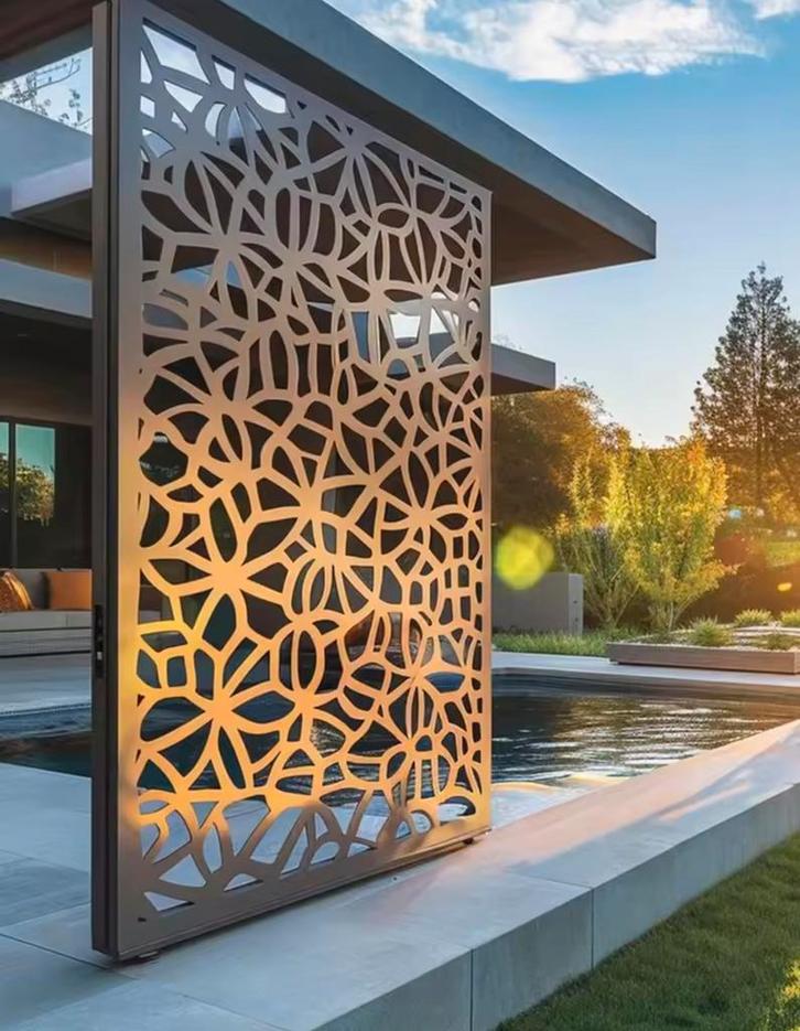 Cortenstaal sierpanelen voor in uw tuin, Tuin en Terras, Schuttingen, Zo goed als nieuw, IJzer, 1 tot 2 meter, Minder dan 3 meter