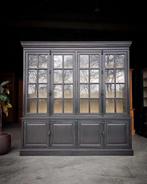 Prachtige zwarte Vitrinekast | Chique buffetkast zwart #2479, Niet ingevuld, 200 cm of meer, Niet ingevuld, Ophalen of Verzenden