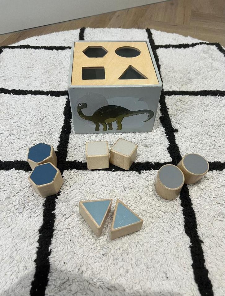 Heel goed Sebra Interior houten dino vormenstoof speelgoed, Kinderen en Baby's, Speelgoed | Houten speelgoed, Gebruikt, Ophalen of Verzenden