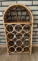 Rieten Wijnrek voor 12 Flessen, Ophalen, Overige materialen, Gebruikt, 5 tot 15 flessen