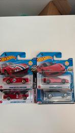 Hot Wheels Ferrari en Alfa romeo set 1/64, Ophalen of Verzenden, Nieuw, Auto