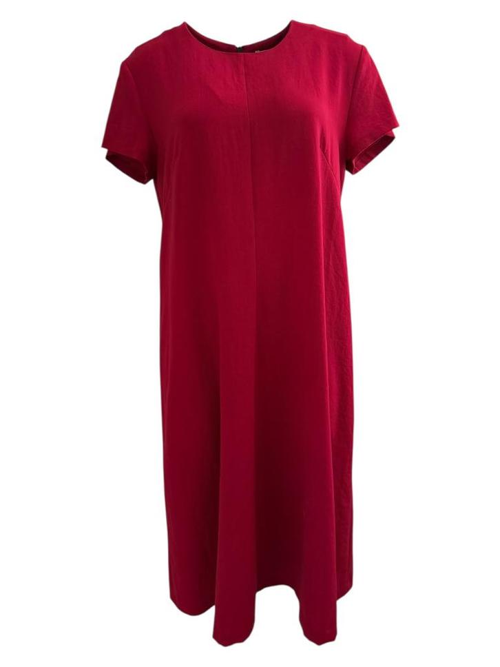 Zenggi jurk L, Kleding | Dames, Jurken, Zo goed als nieuw, Maat 38/40 (M), Rood, Onder de knie, Ophalen of Verzenden