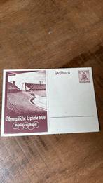 Originele kaart Olympische spelen 1936 derde rijk, Ophalen of Verzenden, Duitsland