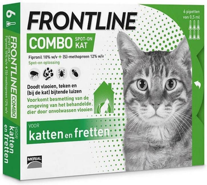 Frontline combo - 6 pipetten spot on kat frontline combo, Dieren en Toebehoren, Katten-accessoires, Nieuw, Ophalen of Verzenden