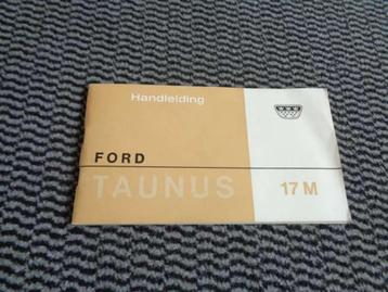Ford Taunus 17M - Handleiding Instructieboek NL - Origineel beschikbaar voor biedingen