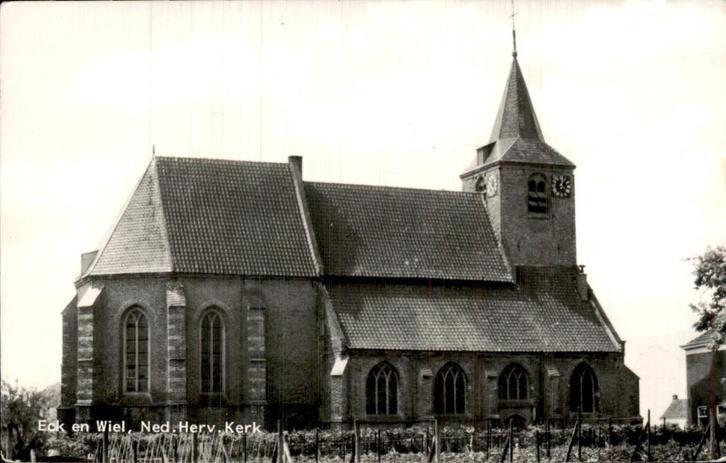 Eck en Wiel - Hervormde Kerk, Verzamelen, Ansichtkaarten | Nederland, Gelopen, Gelderland, Voor 1920, Ophalen of Verzenden