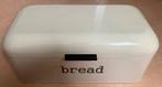 Broodtrommel met opschrift "bread" kleur ivoor retro, Huis en Inrichting, Ophalen of Verzenden, Zo goed als nieuw