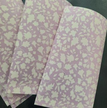 Papieren inpakzakjes bloemetjes zakjes handgemaakt goudfolie beschikbaar voor biedingen