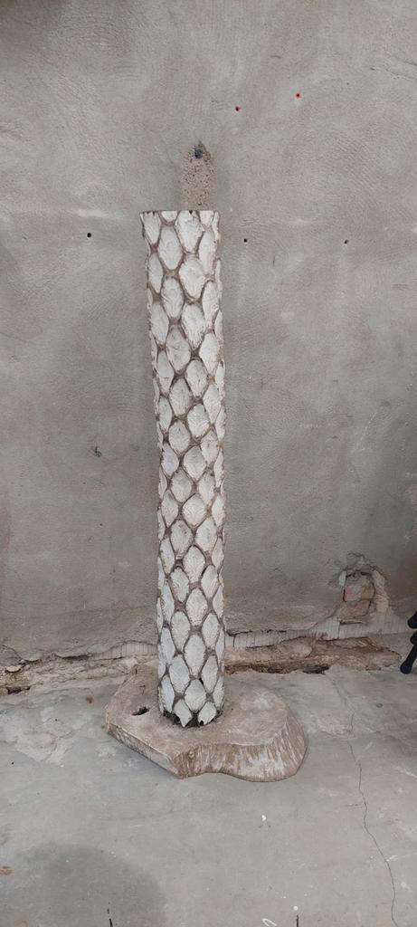 "Ananas"boom op standaard wit uniek item dadelboom palmboom, Huis en Inrichting, Woonaccessoires | Overige, Zo goed als nieuw