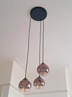 Chique glazen bollen lamp met LED, Huis en Inrichting, Lampen | Hanglampen, Ophalen, Zo goed als nieuw, Glas, Modern