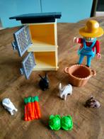 Playmobil 4491 konijnenhok, zo goed als nieuw., Ophalen of Verzenden, Zo goed als nieuw, Complete set