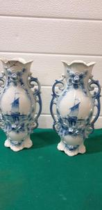 kaststel antiek zeldzaam delfts blauw 3-delig, Antiek en Kunst, Antiek | Vazen, Ophalen of Verzenden