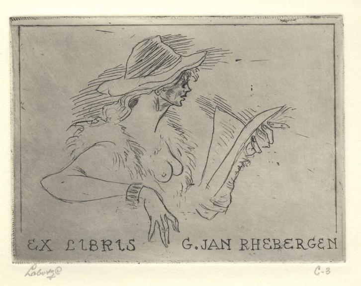 2119 Ex Libris Nederland : Cornelis Labots, z.j., Antiek en Kunst, Kunst | Etsen en Gravures, Verzenden