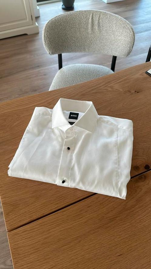 Hugo Boss Tuxedo / Smoking overhemd, Kleding | Heren, Overhemden, Nieuw, Halswijdte 39/40 (M), Wit, Ophalen