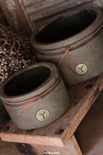Planter With Rope Majestic Brown L en XL, bloempot Brynxz, Info@jufbrocante.nl, Info@jufbrocante.nl, Nieuw, Ophalen of Verzenden