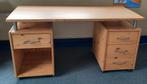 Lifetime bureau met 2 ladekastjes op wieltjes, Ophalen, Met wielen, Gebruikt, Bureau