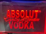 Led Lichtbord ABSOLUT VODKA 3d neon look, Verzamelen, Merken en Reclamevoorwerpen, Ophalen of Verzenden, Nieuw, Lichtbak of (neon) lamp