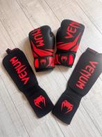 Venum Bokshandschoenen 12oz + Scheenbeschermers, Ophalen of Verzenden, Zo goed als nieuw, Overige, Vechtsportbescherming