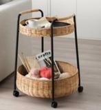 Roltafel met opbergruimte van Ikea, Ophalen, Overige materialen, Minder dan 55 cm, Rond