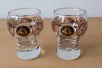 2 Shotglaasjes met gekleurde rand - Licor 43/Cuarenta Y Tres, Verzamelen, Glas en Borrelglaasjes, Ophalen of Verzenden, Zo goed als nieuw