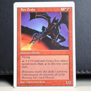 Magic the Gathering Fire Drake 1997 beschikbaar voor biedingen