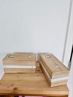 2x Tafellamp E27 / Table Lamp E27, Ophalen of Verzenden, Zo goed als nieuw, Hout, Minder dan 50 cm