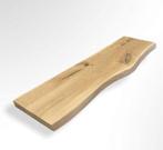 Eiken wandplank boomstamrand, Ophalen, Nieuw