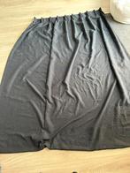 2 Zwarte verduisterings gordijnen, Ophalen of Verzenden, Gebruikt, 100 tot 150 cm, 200 cm of meer