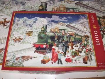 KerstPuzzel The Christmas Express 1000 stuks beschikbaar voor biedingen