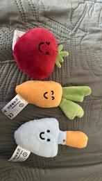 Te koop; groente en fruit knuffels van kruitvat, Kinderen en Baby's, Speelgoed | Knuffels en Pluche, Ophalen of Verzenden, Zo goed als nieuw